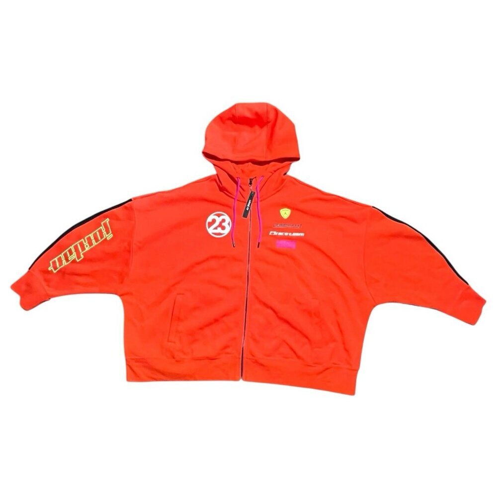 Air‎ Jordan Moto Race Team Fleece Jacket Sweater Orange Hoodie Womens 3X